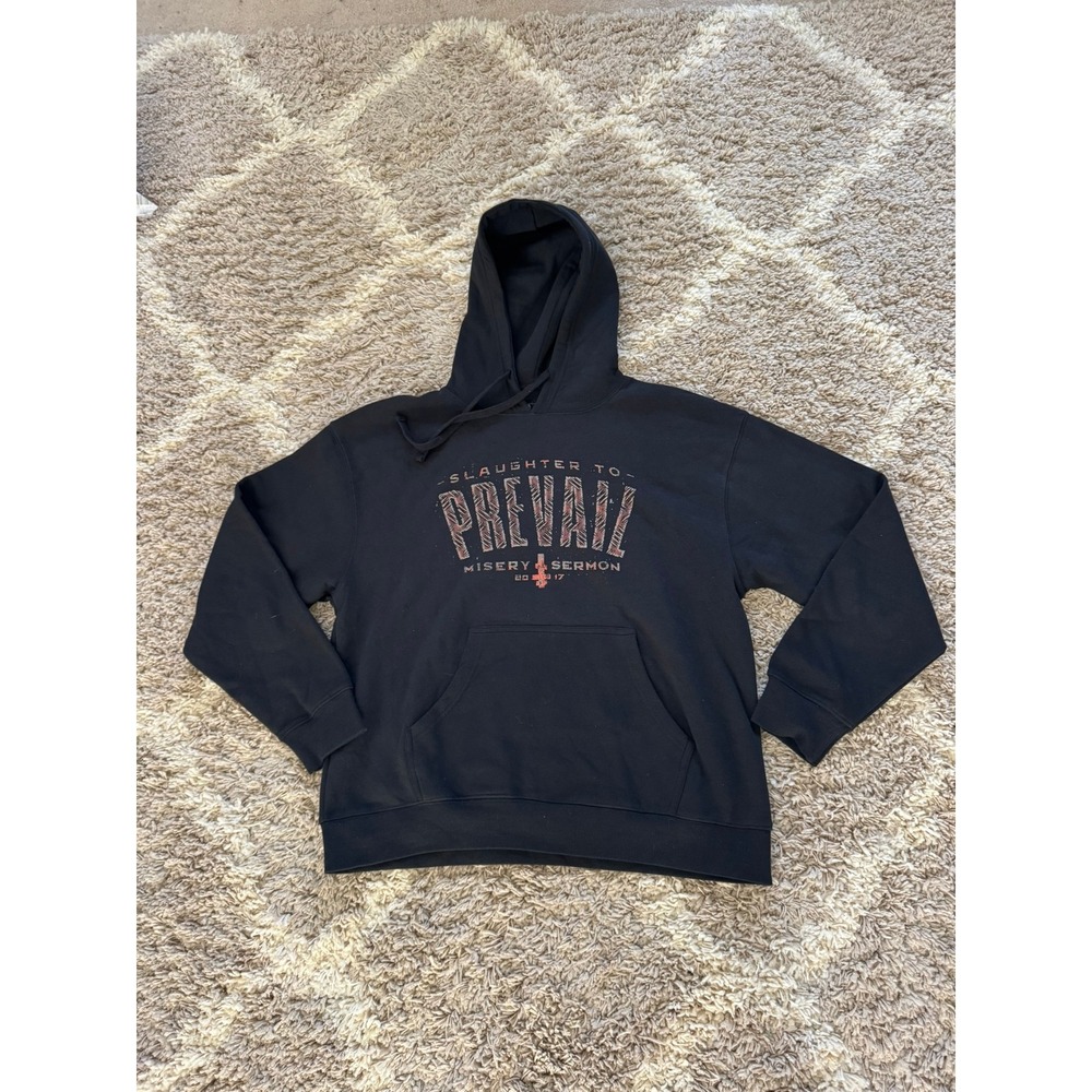 Slaughter to Prevail Misery Sermon 2017 Hoodie Black XL Sumerian Records Mask